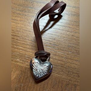 Brighton Heart Pendant with Brown Leather strap